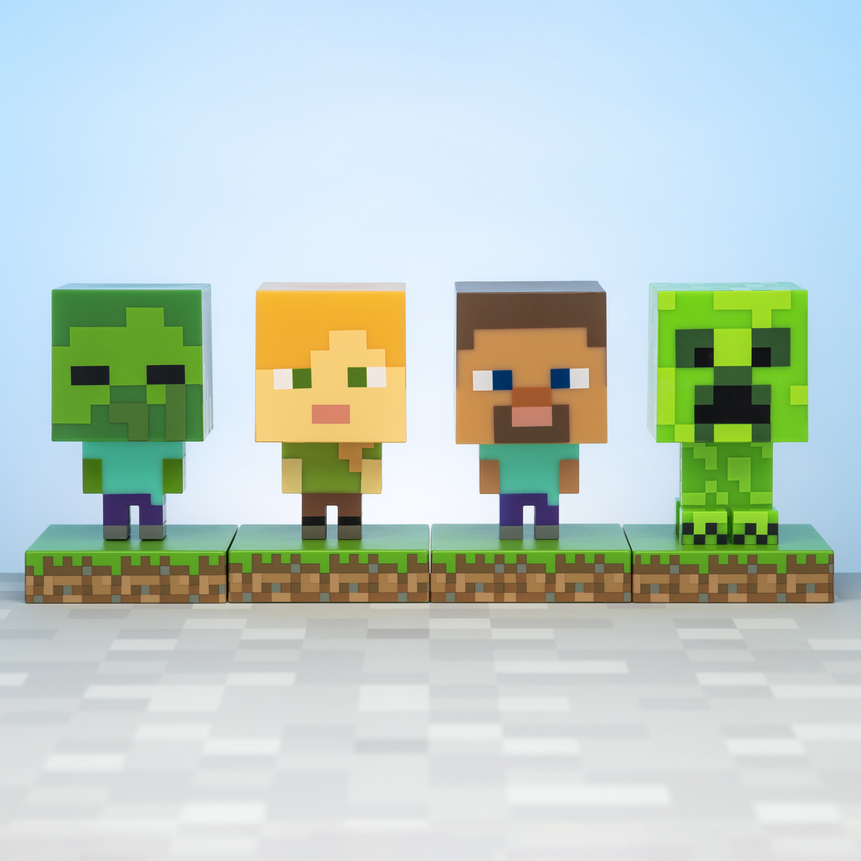 Lampa decorativa model Alex - Minecraft de veghe noptiera birou sau gaming 10cm decoratiune luminoasa LED forma 3D