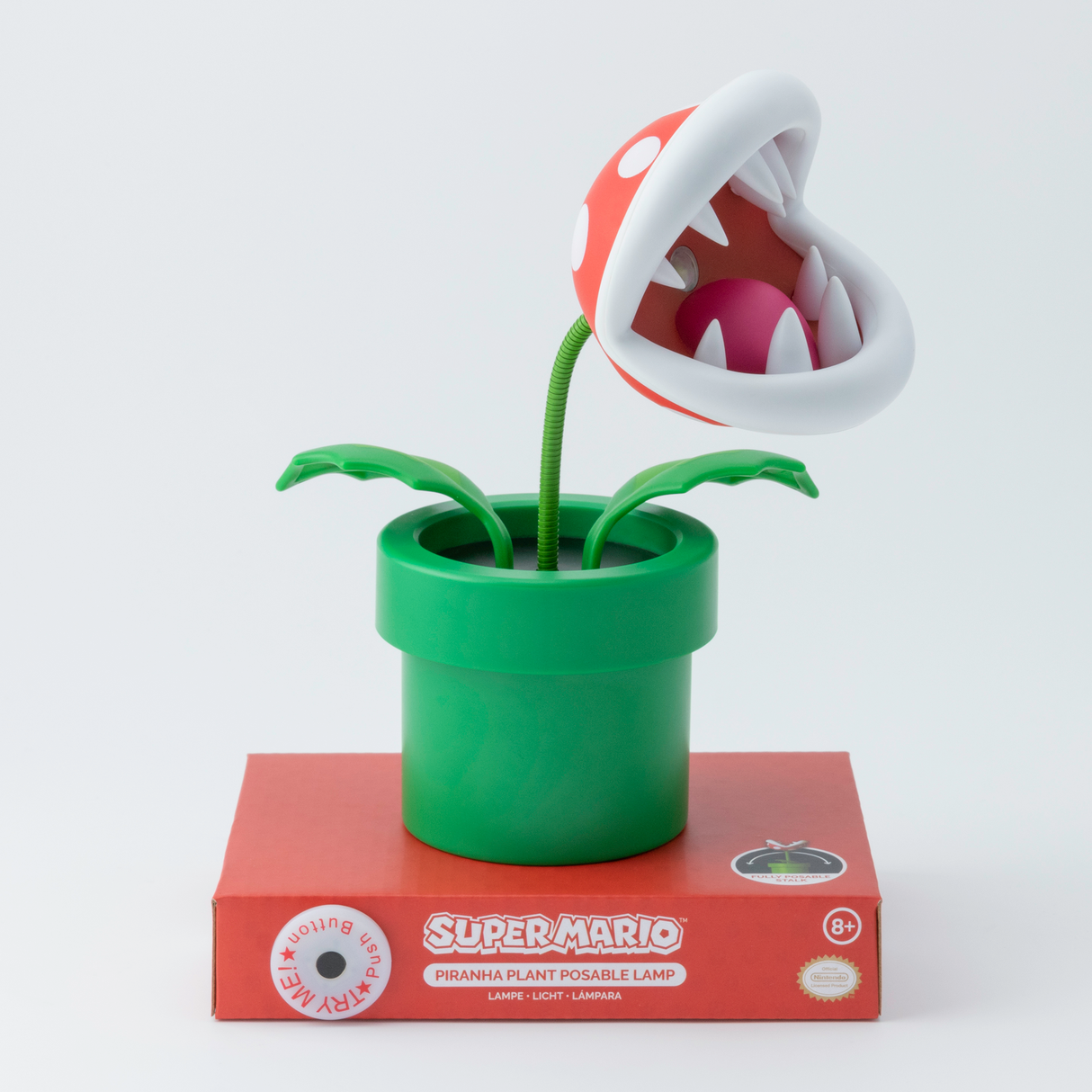Lampa decorativa 3D model Super Mario - planta Piranha noptiera birou sau gaming portabila ajustabila decoratiune