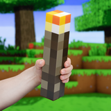 Lampa decorativa model torta Minecraft de veghe noptiera birou sau gaming semn luminos LED forma geometrica 3D licenta