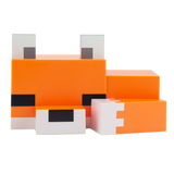 Lampa decorativa model Fox - Minecraft de veghe noptiera birou sau gaming 16cm semn luminos LED forma 3D personaj