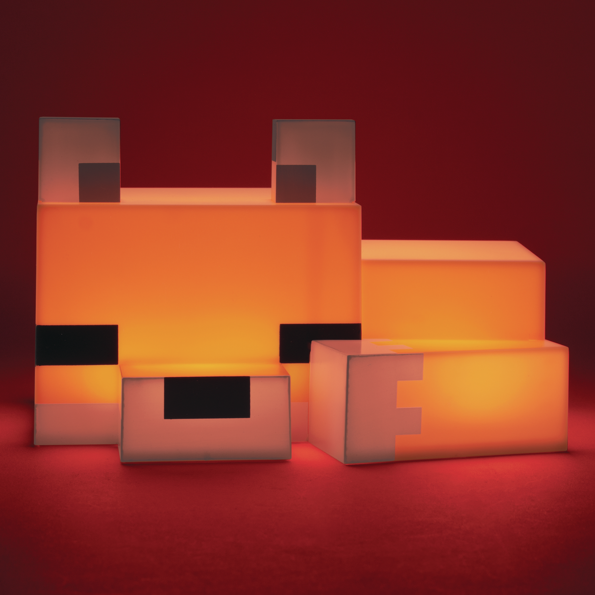 Lampa decorativa model Fox - Minecraft de veghe noptiera birou sau gaming 16cm semn luminos LED forma 3D personaj