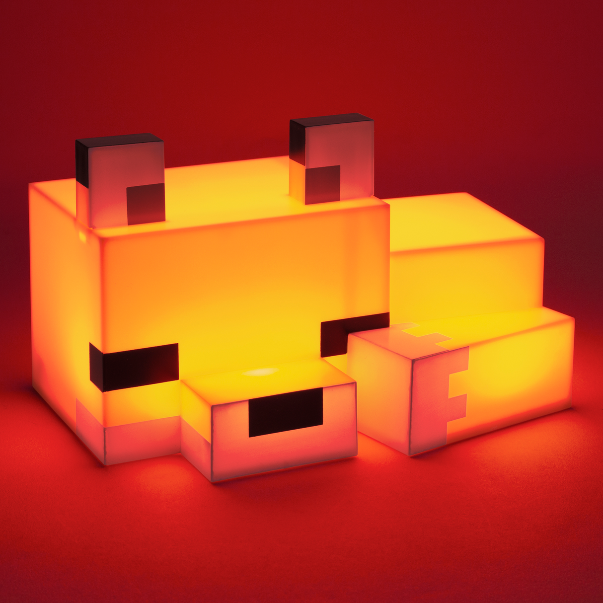 Lampa decorativa model Fox - Minecraft de veghe noptiera birou sau gaming 16cm semn luminos LED forma 3D personaj